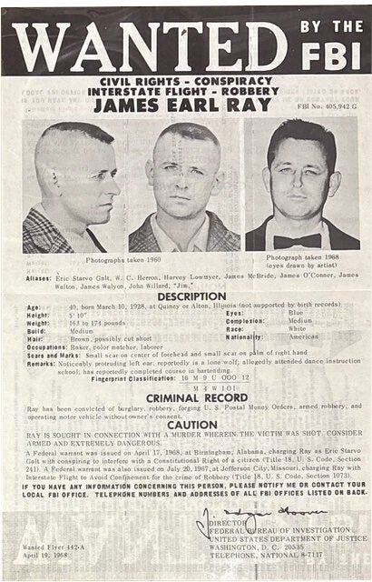 Wanted by the FBI. Civil Rights - Conspiricy, Interstate Flight ...