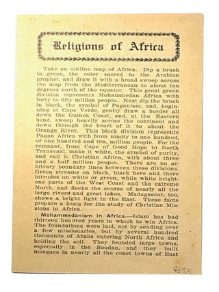 Item #95715 Religions of Africa