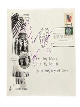 Item #95792 First Day Cover for 6 cent United States Flag stamp American Flag Series - 1968....