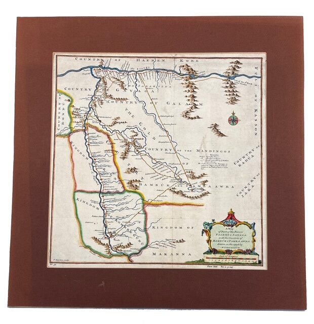 A Map of Part of the Rivers Falame and Sanaga; with the Countries of ...