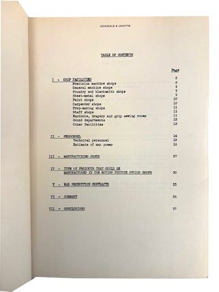 Report to Association of Motion Picture Producers, Inc. June 20, 1942N
