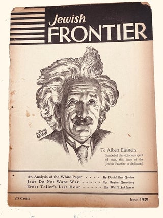 Item #96037 Jewish Frontier. 11 monthly issues: Vol. VI, Nos. 1-11 (January-November, 1939