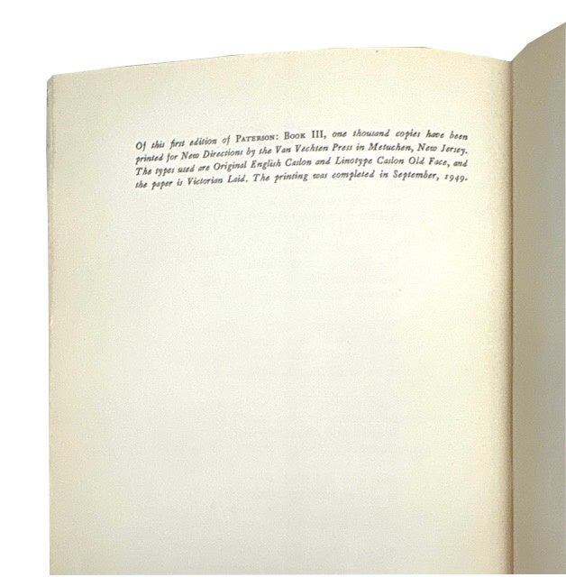 Paterson Book Three | William Carlos Williams | 1st ed