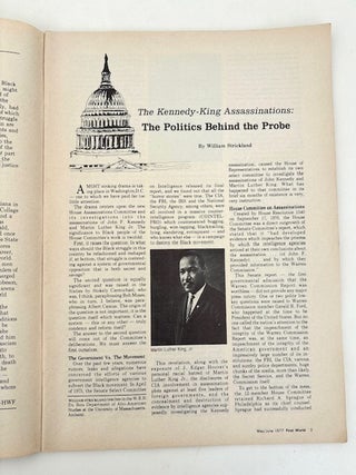 First World: An International Journal of Black Thought. First Three Issues: Vol. 1, Nos. 1-3 (January/February, March-April and May-June, 1977).