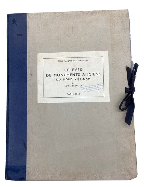 Item #96234 Releves de Monuments Anciens du Nord Viet-Nam. Louis Bezacier.