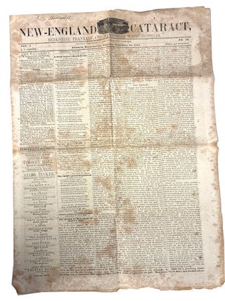 Item #96398 New-England Cataract , Berkshire, Franklin and Hampshire Washingtonian, Vol. I, No....